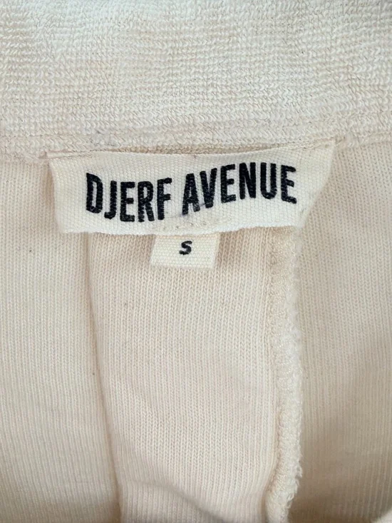 Djerf Avenue Terry On The Go Oversized Button Up Shirt Top Small Swim Cover Up - Picture 4 of 7